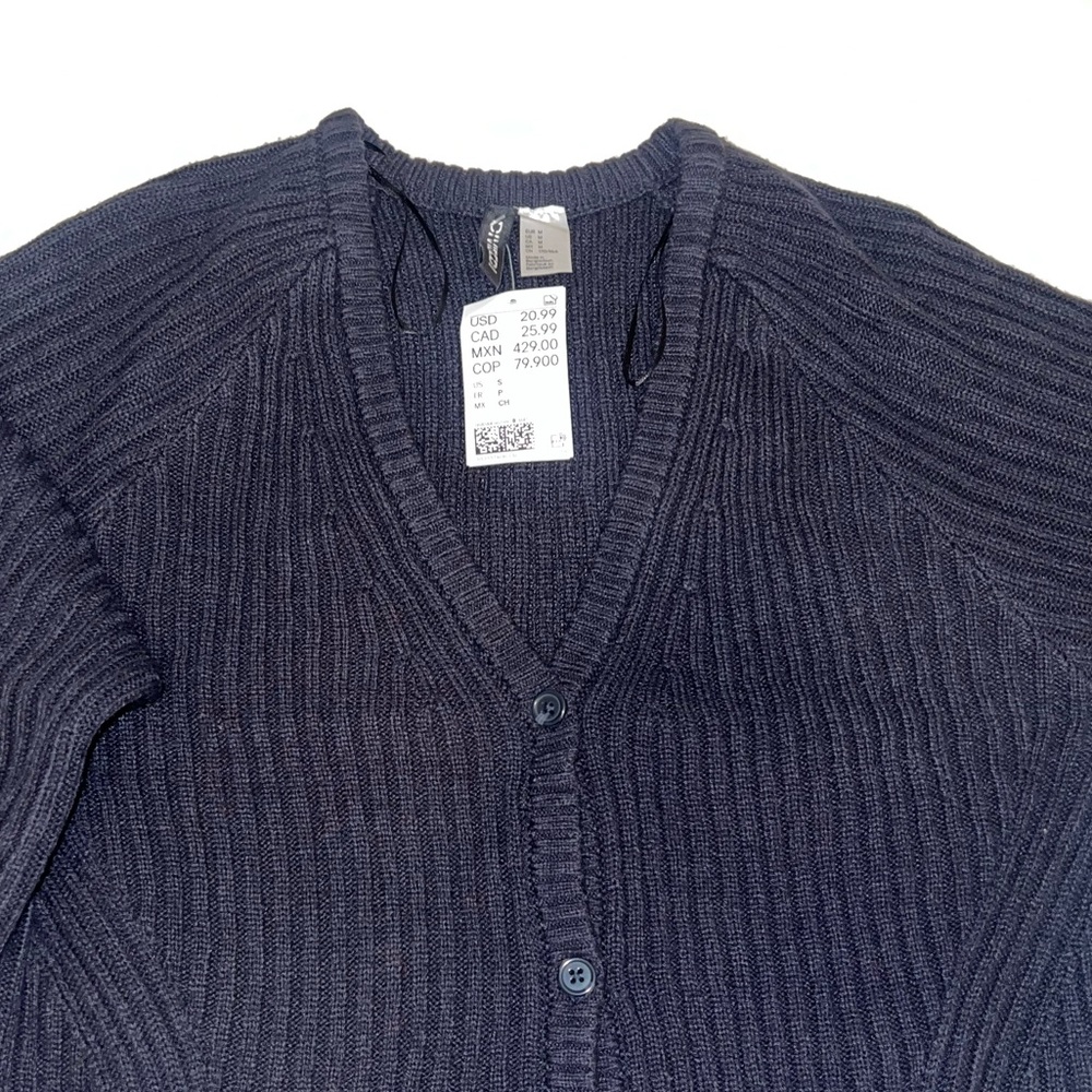 NEW Dark Navy Blue Cardigan H&M
